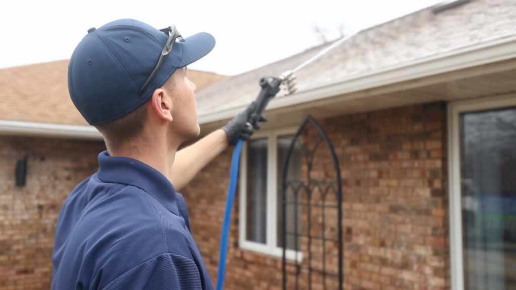 professional cleaning roof